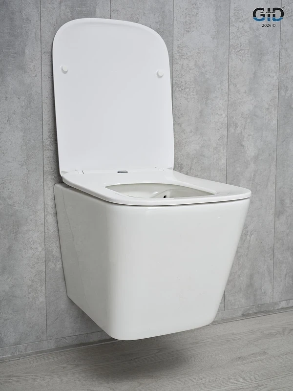 Унитаз Gid Cuadrado Tr2143 62257Y подвесной цвет Белый с сиденьем Микролифт