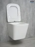 Унитаз Gid Cuadrado Tr2143 62257Y подвесной цвет Белый с сиденьем Микролифт