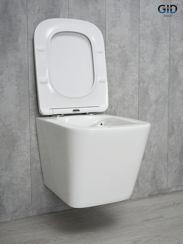 Унитаз Gid Cuadrado Tr2143 62257Y подвесной цвет Белый с сиденьем Микролифт