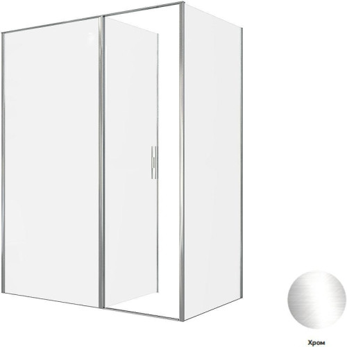 Душевой уголок Allen Brau Priority 160x90 3.31037.00+3.31043.00 цвет профиля Хром стекло прозрачное