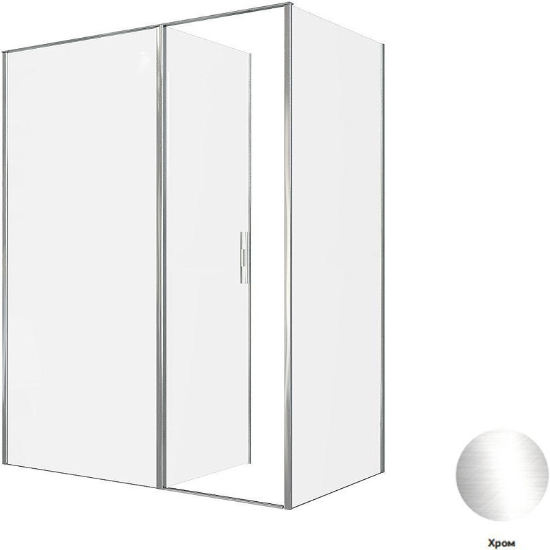 Душевой уголок Allen Brau Priority 160x90 3.31037.00+3.31043.00 цвет профиля Хром стекло прозрачное