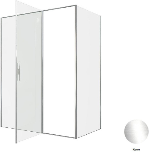 Душевой уголок Allen Brau Priority 160x90 3.31037.00+3.31043.00 цвет профиля Хром стекло прозрачное
