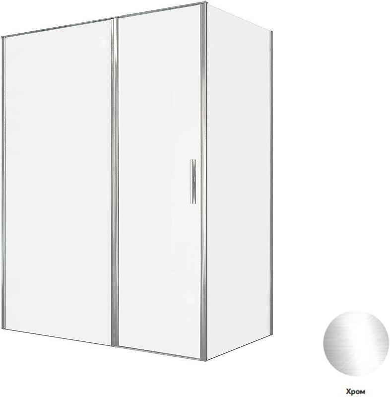 Душевой уголок Allen Brau Priority 160x90 3.31037.00+3.31043.00 цвет профиля Хром стекло прозрачное