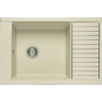 Кухонная мойка Aquaton Делия 78 1A715132DE240 Жемчуг искусственный камень (литьевой мрамор) встраиваемый