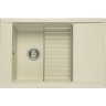 Кухонная мойка Aquaton Делия 78 1A715132DE240 Жемчуг искусственный камень (литьевой мрамор) встраиваемый