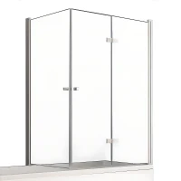 Шторка для ванны New Trendy NEW SOLEO Chrome x100 P-0029/P-0024
