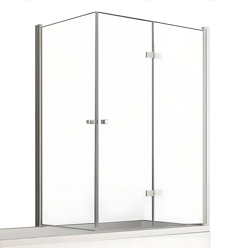 Шторка для ванны New Trendy NEW SOLEO Chrome x100 P-0029/P-0024