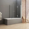Шторка для ванны New Trendy NEW SOLEO Chrome x100 P-0029/P-0024