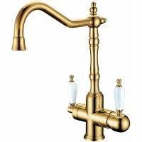 Смеситель для кухни Boheme Tradizionale Oro 112 Золото латунь