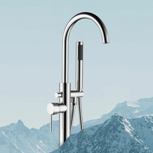 Смеситель для ванны Swedbe Spira 4000 Хром латунь на пол