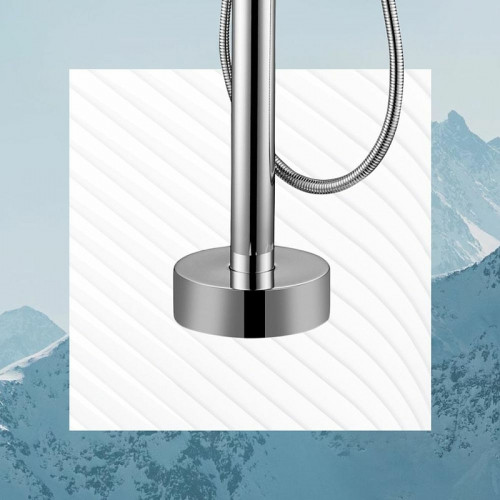 Смеситель для ванны Swedbe Spira 4000 Хром латунь на пол