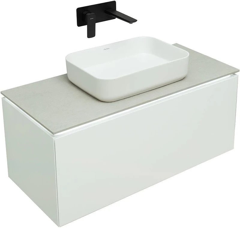 Тумба под раковину Allen Brau Infinity 100 1.21004.WM подвесная цвет Белый матовый