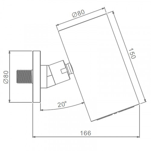 Верхний душ Raglo R452.07.09 цвет Графит матовый
