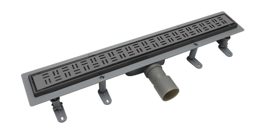 Душевой лоток BelBagno Формат (Uno) BB-LD-UNO-60-GM с решеткой цвет Оружейная сталь