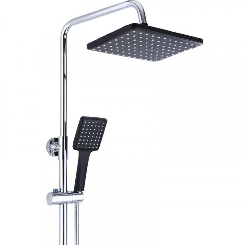 Душевая система Bronze de Luxe Element EL77CB Хром Черный матовый латунь на стену