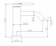 Смеситель для раковины BelBagno Etna ETN-LVM2-IN Сатин