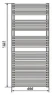 Водяной полотенцесушитель Zehnder Forma Spa LFC-150-050 Хром