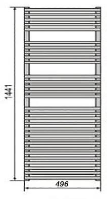 Водяной полотенцесушитель Zehnder Forma Spa LFC-150-050 Хром