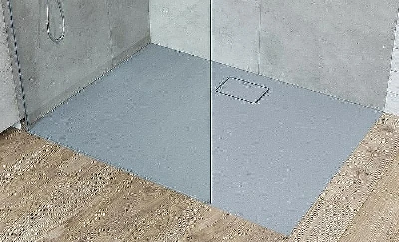 Душевой поддон из искусственного камня Excellent Lavano 100x80 BREX.1103.100.080.CON Бетон