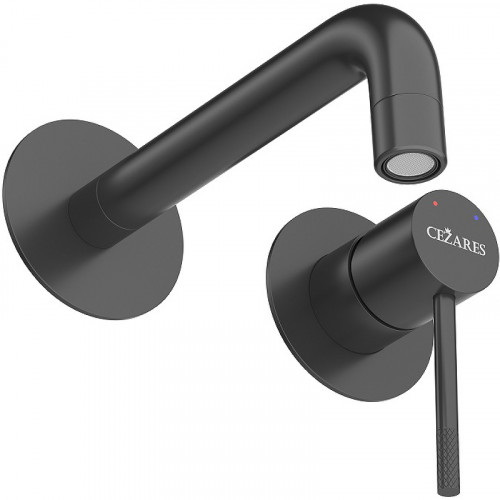Смеситель для раковины Cezares Relax RELAX-BLI2-1-NOP-W0 Черный матовый