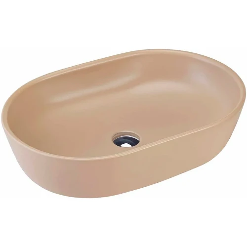 Раковина-чаша beWash Bogen 60 88601073 Бежевая матовая фарфор накладная