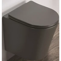 Унитаз CeramaLux B2330-2MDH подвесной Серый матовый с сиденьем Микролифт фаянс подвесной
