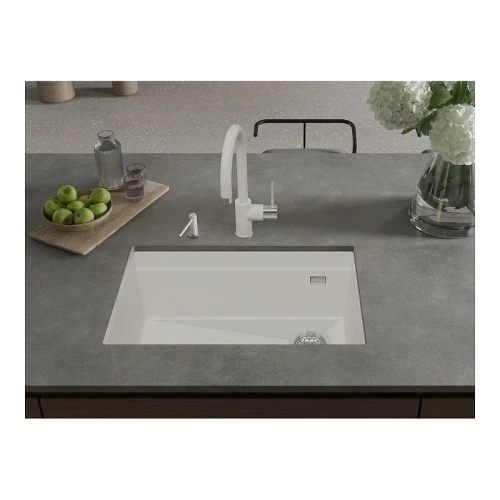 Кухонная мойка Rivelato Lino 65 LN-654-R brina цвет Иней