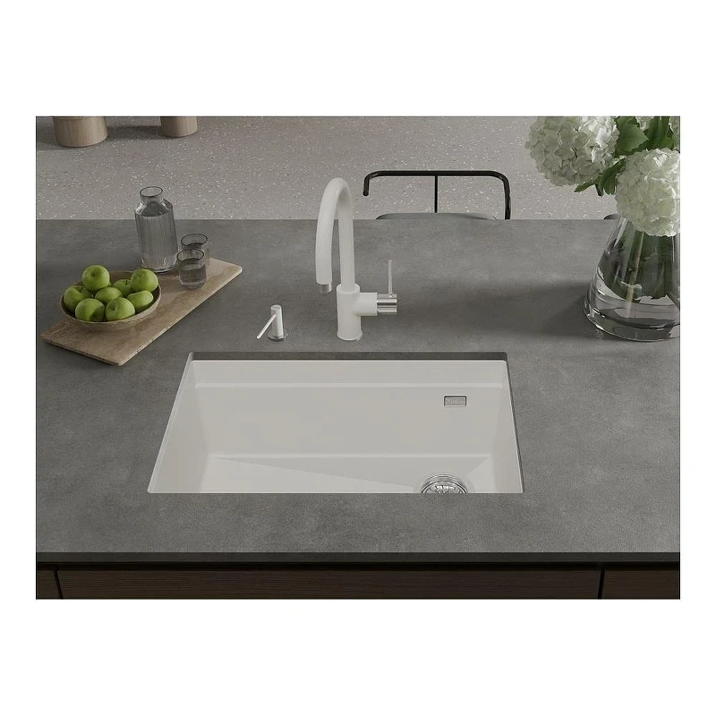 Кухонная мойка Rivelato Lino 65 LN-654-R brina цвет Иней