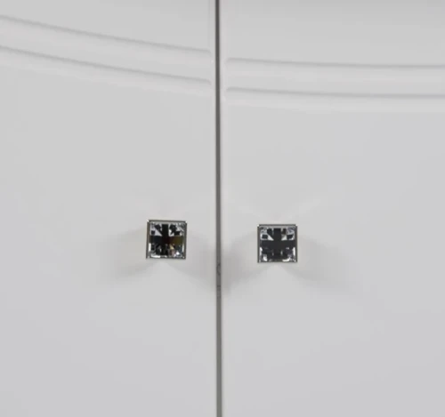 Тумба под раковину Aquanet Греция 110 171545 Белая Swarovski МДФ / ЛДСП