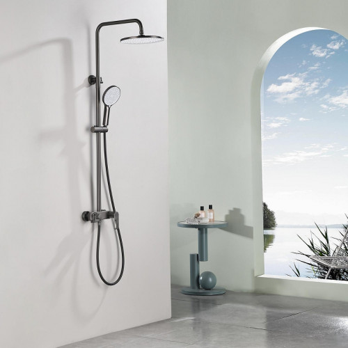 Душевая система Black&amp;White Gravity GL-9102-GM 9102GM цвет Gun Metal