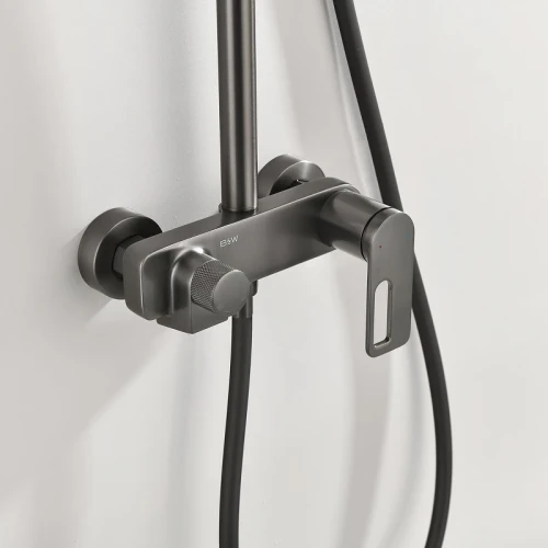 Душевая система Black&amp;White Gravity GL-9102-GM 9102GM цвет Gun Metal