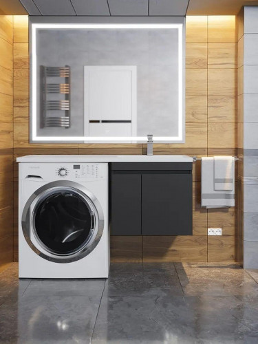 Тумба под раковину Uperwood Magenta 120 5930205152 подвесная цвет Черный матовый