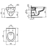 Унитаз с инсталляцией Ideal Standard I.Life A RI471602 цвет Белый с сиденьем Микролифт