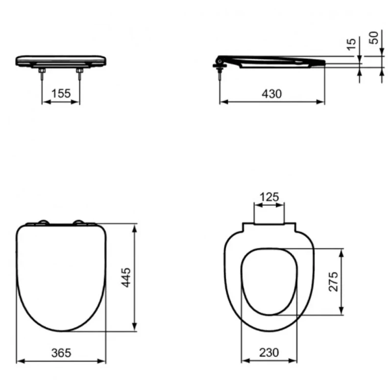 Унитаз с инсталляцией Ideal Standard I.Life A RI471602 цвет Белый с сиденьем Микролифт