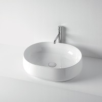 Раковина-чаша Kerasan F10 56 460501 Белая фаянс накладная