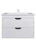 Тумба с раковиной Uperwood Modul 80 393020560 подвесная цвет Белый матовый Графит матовый