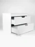 Тумба с раковиной Uperwood Modul 80 393020560 подвесная цвет Белый матовый Графит матовый