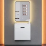 Тумба с раковиной Uperwood Modul 60 393020557 подвесная цвет Белый матовый Графит матовый