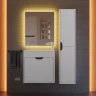 Тумба с раковиной Uperwood Modul 60 393020557 подвесная цвет Белый матовый Графит матовый