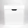 Тумба с раковиной Uperwood Modul 60 393020557 подвесная цвет Белый матовый Графит матовый