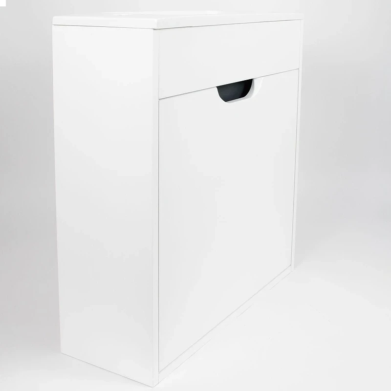 Тумба с раковиной Uperwood Modul 60 393020557 подвесная цвет Белый матовый Графит матовый