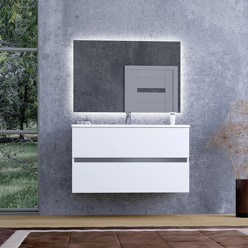 Тумба с раковиной SanVit Кубэ-2 120 kkube2120yas подвесная цвет Белый
