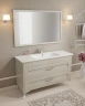 Тумба с раковиной SanVit Кубэ-2 120 kkube2120yas подвесная цвет Белый