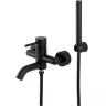 Смеситель для ванны Remer X-Style X02NO Черный матовый латунь на стену