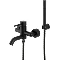 Смеситель для ванны Remer X-Style X02NO Черный матовый латунь на стену