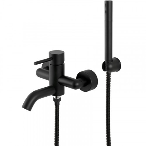 Смеситель для ванны Remer X-Style X02NO Черный матовый латунь на стену