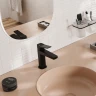 Смеситель для раковины WasserKRAFT Bever 2403 Черный матовый латунь