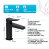 Смеситель для раковины WasserKRAFT Bever 2403 Черный матовый латунь