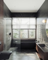 Душевая перегородка Maybah Glass MGD-677-5ш 1090x1950 в широком профиле Хром матовый стекло прозрачное