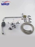 Смеситель для ванны Viko V-2405 универсальный Хром латунь на стену